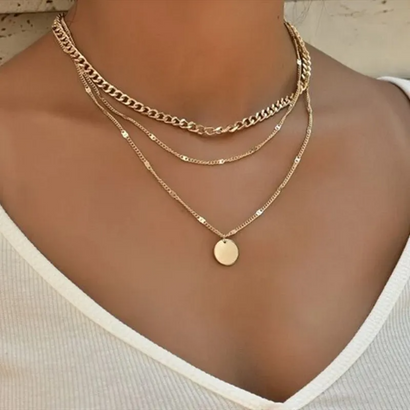 Vintage Necklace on Neck Chain