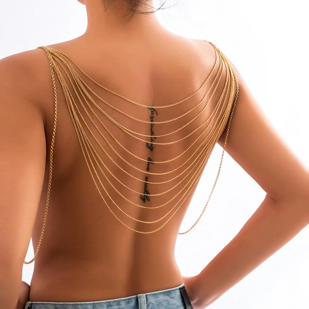 Multilayer Tassel Body Chain