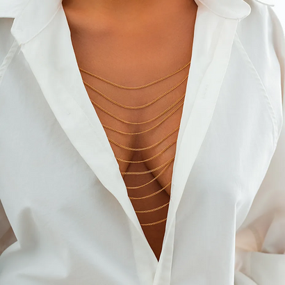 Multilayer Tassel Body Chain