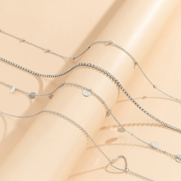 Boho Vintage Multilayer Crystal Shiny Waist