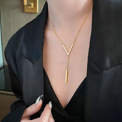 V-Shaped Long Sexy Clavicle Necklace