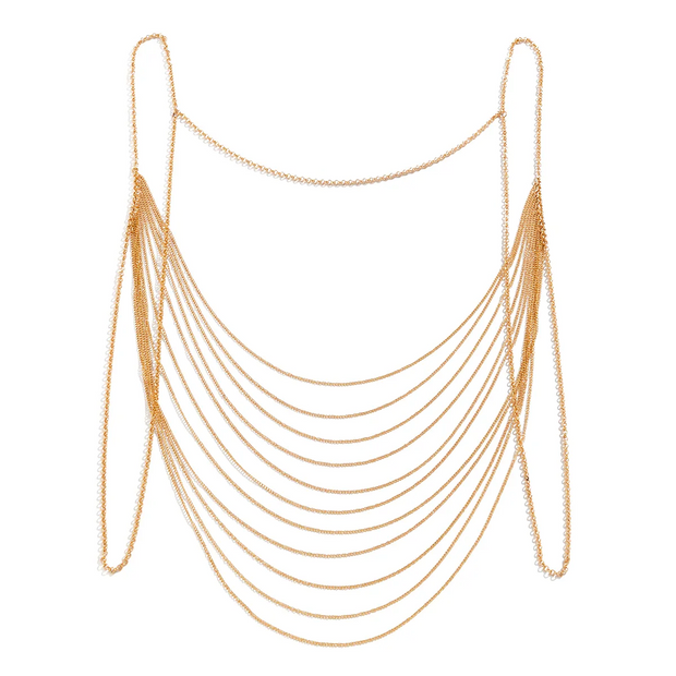 Multilayer Tassel Body Chain